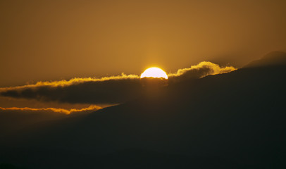 sunset, sky, sun, nature, sunrise, clouds, cloud, light, 
