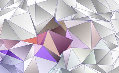 Obraz premium Trójkątne tło Low-Poly