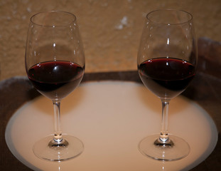 Copas de vino en la intimidad
