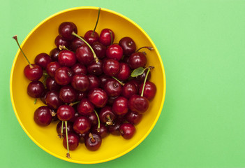 Cherries in a plate