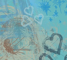 Abstract painting on canvas. Hand made art. Colorful texture. Modern artwork. Strokes of fat paint. Brushstrokes. Contemporary art. Artistic background image.