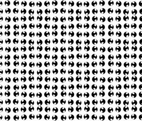 Seamless pattern with a balls in a black  - white colors
