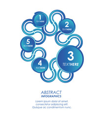 abstract infographics with numbers sketches vector illustration