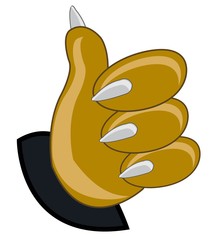 Paw of the beast with claw
