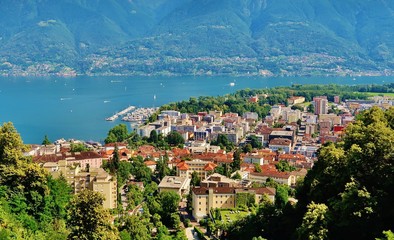 Fototapeta na wymiar Locarno am Lago Maggiore