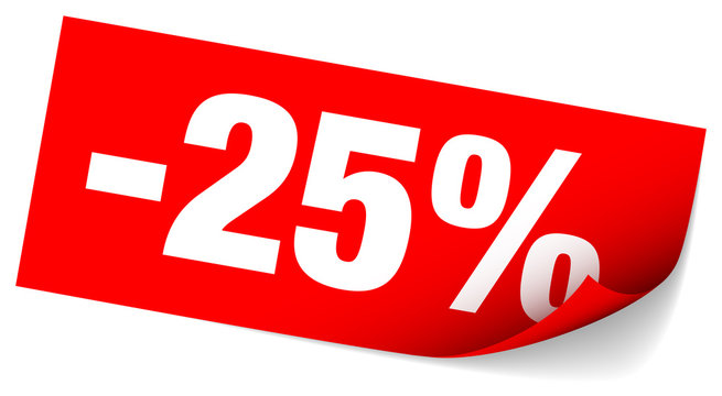 Sticker Tag "Sale" -25%