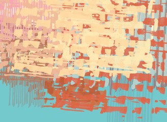 Fototapeta premium Abstract painting on canvas. Hand made art. Colorful texture. Modern artwork. Strokes of fat paint. Brushstrokes. Contemporary art. Artistic background image.
