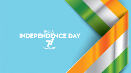 Obraz premium indian independence day flag