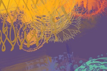 Abstract painting on canvas. Hand made art. Colorful texture. Modern artwork. Strokes of fat paint. Brushstrokes. Contemporary art. Artistic background image.