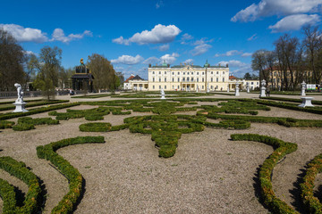 Garden near Branicki palace in Bialystok, Podlaskie, Poland