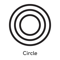 Circle icon vector sign and symbol isolated on white background, Circle logo concept, outline symbol, linear sign