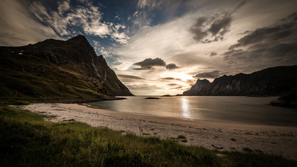 Sonnenuntergang auf den Lofoten