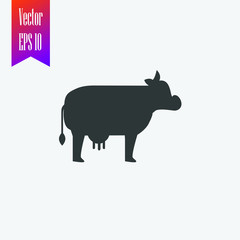 cow icon vector