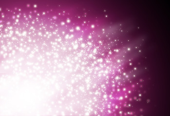 Dark purple glitter sparkles defocused rays lights bokeh radial abstract background/texture.