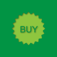 Buy sticker paper cut out icon