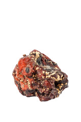 Rotten apple isolated on a white background