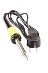 Soldering iron isolated on a white background.