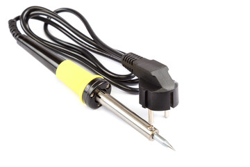 Soldering iron isolated on a white background.