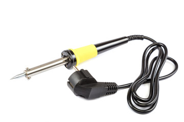 Soldering iron isolated on a white background.