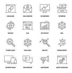 Digital Marketing Icon Set
