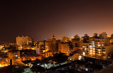 Rosario de noche desde las alturas