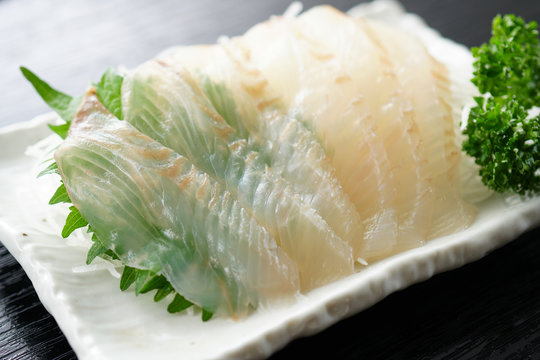 ヒラメのお刺身
