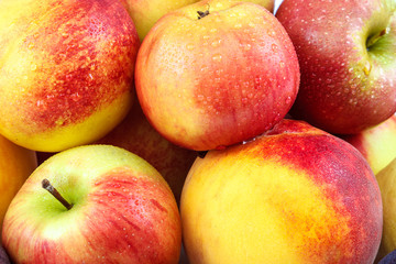 Fresh fruits isolated on a white background.