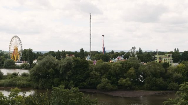 Volksfest fair in Aschaffenburg, June 2018
