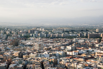 Evening city, Alicante Spain.