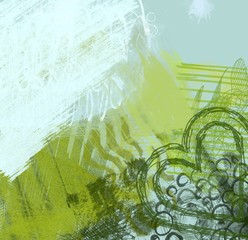 Abstract painting on canvas. Hand made art. Colorful texture. Modern artwork. Strokes of fat paint. Brushstrokes. Contemporary art. Artistic background image.