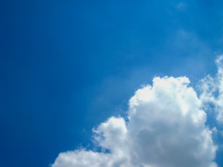 blue sky and cloud in the windy day.