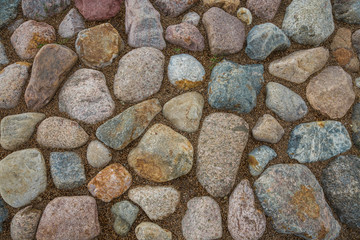 Textur mit farbigen Steinen 