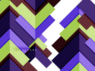 Multicolored abstract geometric shapes, geometry background for web banner