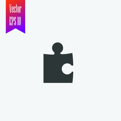 puzzle icon vector