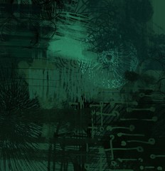 Abstract painting on canvas. Hand made art. Colorful texture. Modern artwork. Strokes of fat paint. Brushstrokes. Contemporary art. Artistic background image.