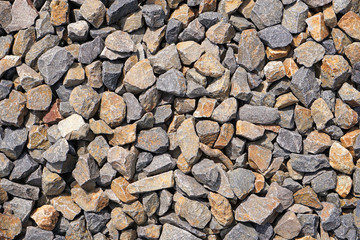 Stones on the ground background