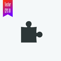 puzzle icon vector