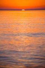 Sonnenuntergang über der Ostsee, Insel Hiddensee, Mecklenburg-Vorpommern, Deutschland, Europa