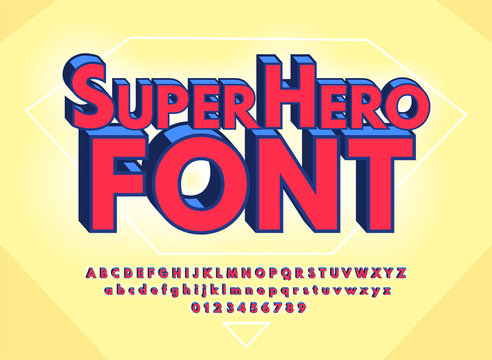 Superhero Font Images – Browse 10,887 Stock Photos, Vectors, and
