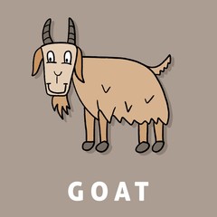 Cartoon goat illustration