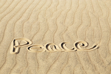 Peace Written in the Rippled Sand at Great Sand Dunes National Park and Preserve, Colorado
