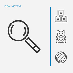 Search icon vector