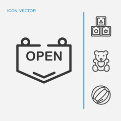 Open board icon vector