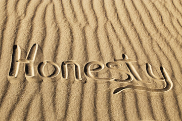 Honesty Written in the Sand at Great Sand Dunes National Park and Preserve, Colorado