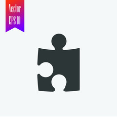 puzzle icon vector