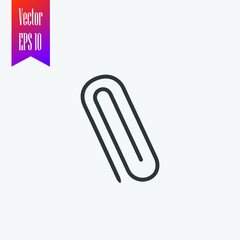 paper clip icon vector
