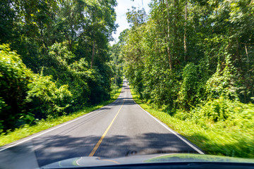Beautiful empty road at countryside.