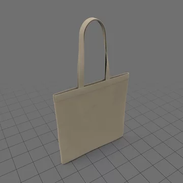 Canvas tote bag Stock 3D asset | Adobe Stock