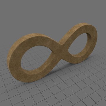 Wooden infinity sign