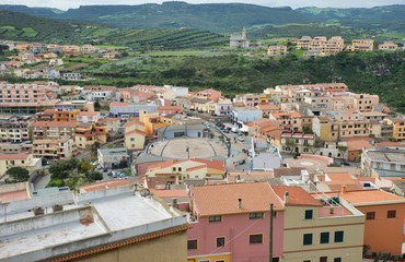 Fototapeta na wymiar skyline of castelsardo village